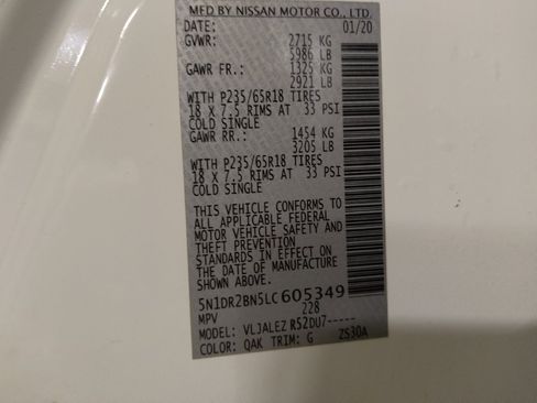 Used 2020 Nissan Pathfinder SV FWD image 33