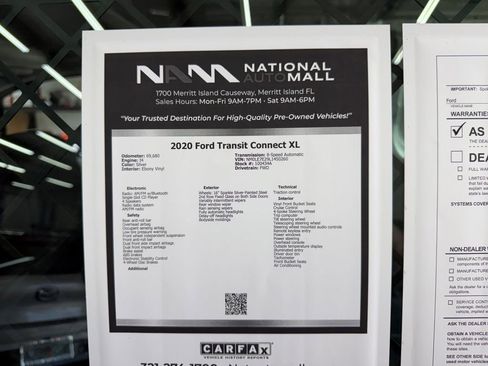 Used 2020 Ford Transit Connect XL FWD image 48