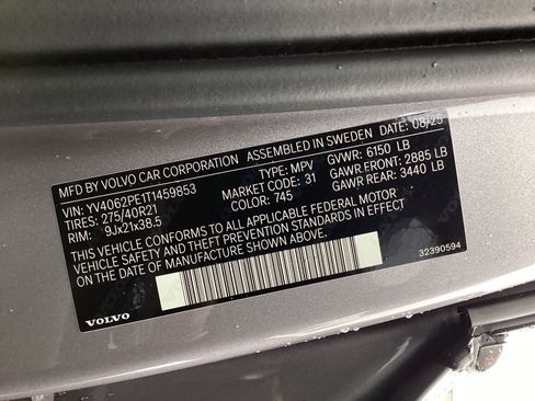 Used 2026 Volvo XC90 B6 Plus w/ Protection Package Premier AWD/4WD image 37