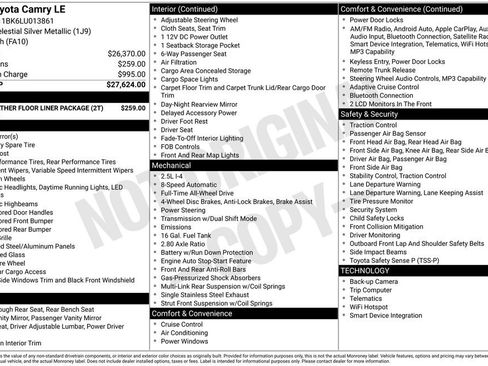 Used 2020 Toyota Camry LE image 12