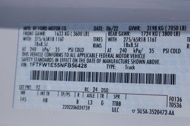 Used 2022 Ford F150 Lariat w/ Equipment Group 502A High AWD/4WD image 29