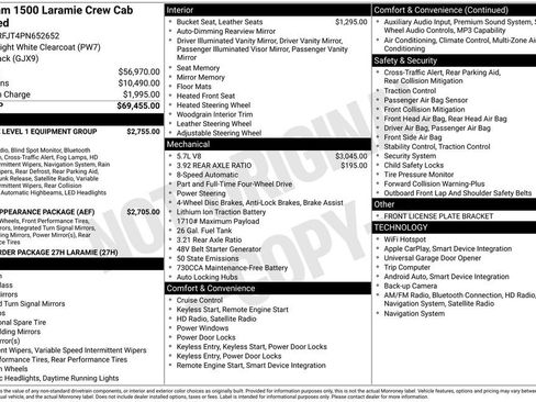 Used 2023 RAM 1500 Laramie AWD/4WD image 2