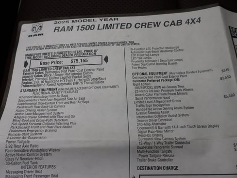 Used 2025 RAM 1500 Limited image 69