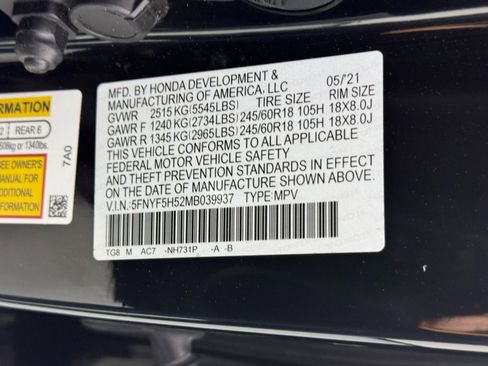 Used 2021 Honda Pilot EX-L image 47