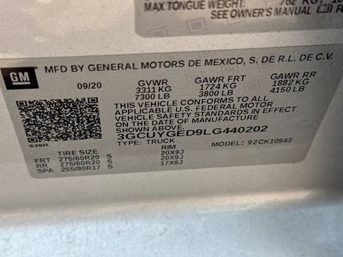 Used 2020 Chevrolet Silverado 1500 LTZ w/ LTZ Plus Package AWD/4WD image 35