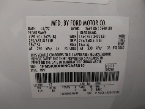 Used 2022 Ford Explorer XLT AWD/4WD image 33