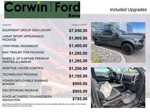 Used 2019 Ford F150 Lariat w/ Equipment Group 502A Luxury AWD/4WD image 8
