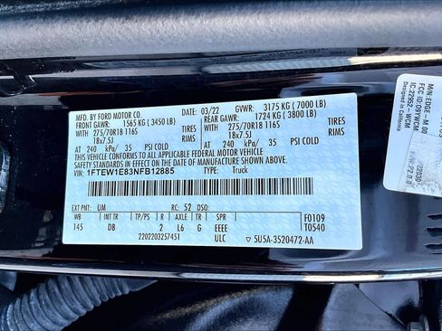 Used 2022 Ford F150 Tremor image 34