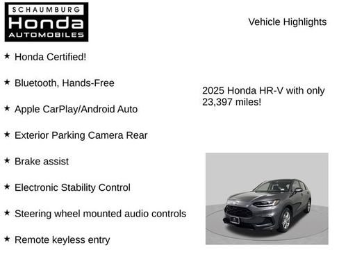 Certified 2025 Honda HR-V LX image 14