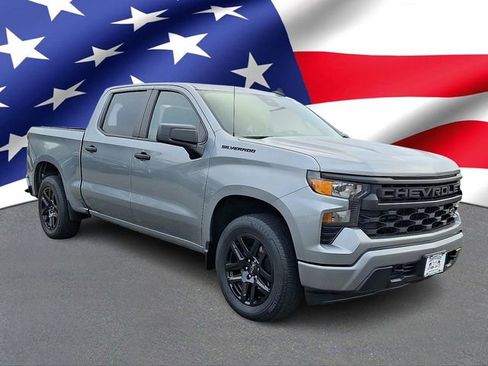 Certified 2023 Chevrolet Silverado 1500 Custom w/ LPO, Dark Essentials Package AWD/4WD image 1