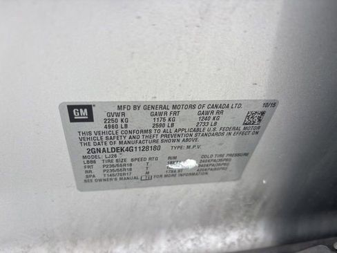Used 2016 Chevrolet Equinox LTZ w/ Enhanced Convenience Package FWD image 11