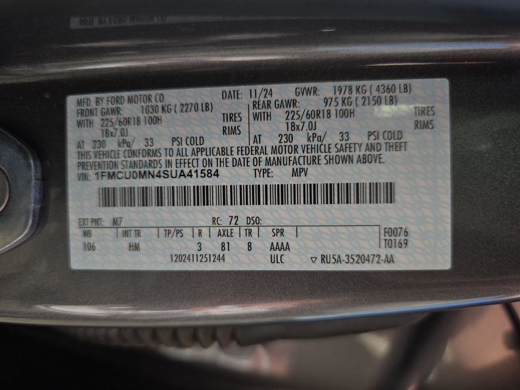 Used 2025 Ford Escape ST-Line FWD image 33