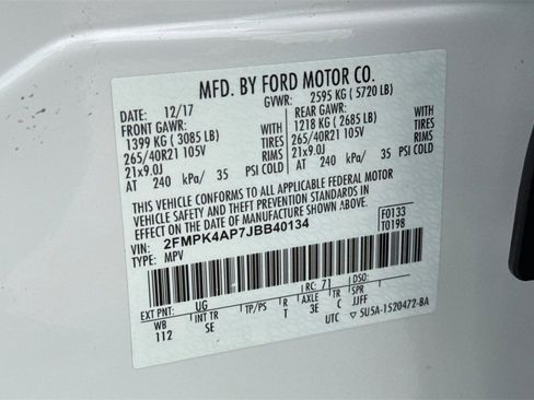 Used 2018 Ford Edge Sport w/ Equipment Group 401A image 29