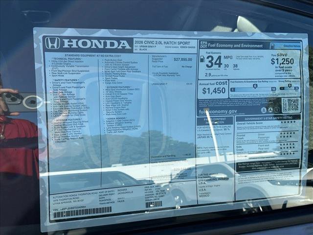 New 2026 Honda Civic Sport image 22