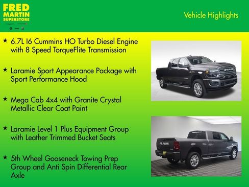 New 2026 RAM 2500 Laramie w/ Sport Appearance Package AWD/4WD image 8