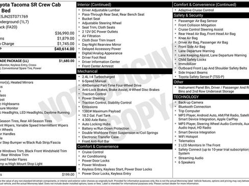 Used 2025 Toyota Tacoma SR w/ SR Upgrade Package AWD/4WD image 32