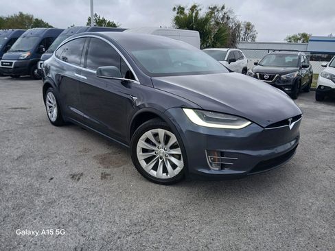 Used 2020 Tesla Model X Long Range Sport Utility 4D image 1