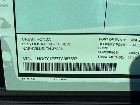 New 2026 Honda Accord LX image 22