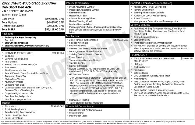 Used 2022 Chevrolet Colorado ZR2 AWD/4WD image 19