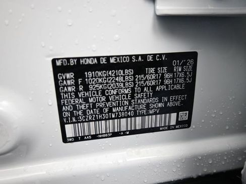 New 2026 Honda HR-V LX image 4