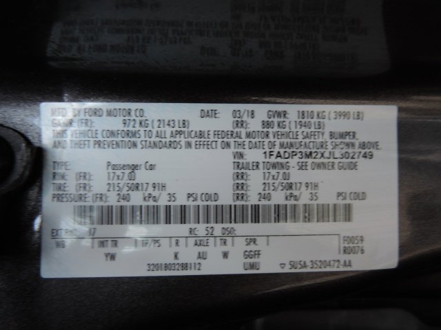 Used 2018 Ford Focus SEL FWD image 18