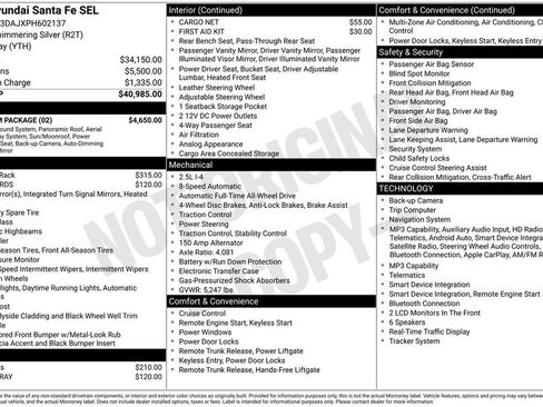 Used 2023 Hyundai Santa Fe SEL w/ Premium Package AWD/4WD image 12