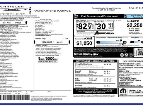 Used 2021 Chrysler Pacifica Touring-L image 47