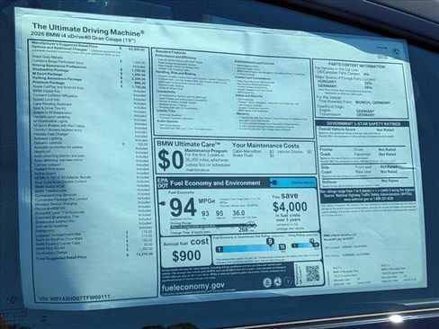 New 2026 BMW i4 xDrive40i w/ M Sport Package AWD/4WD image 20