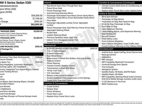 Used 2022 BMW 530i w/ M Sport Package RWD image 40