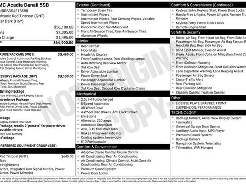 Used 2025 GMC Acadia Denali w/ Super Cruise Package image 20