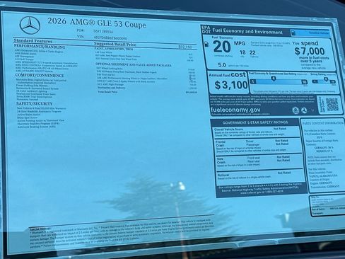 New 2026 Mercedes-Benz GLE 53 AMG 4MATIC Coupe image 30