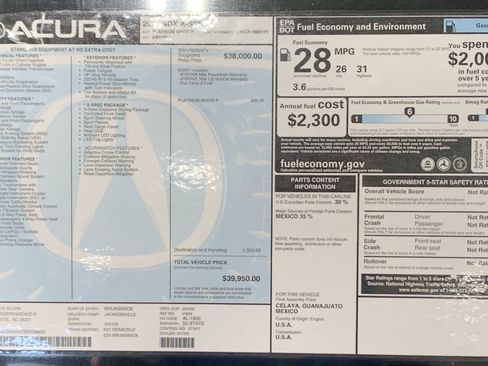 Used 2025 Acura ADX A-Spec image 35