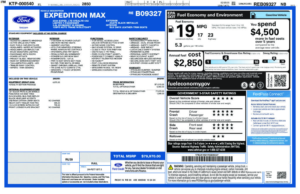 Used 2024 Ford Expedition Max Limited RWD image 3