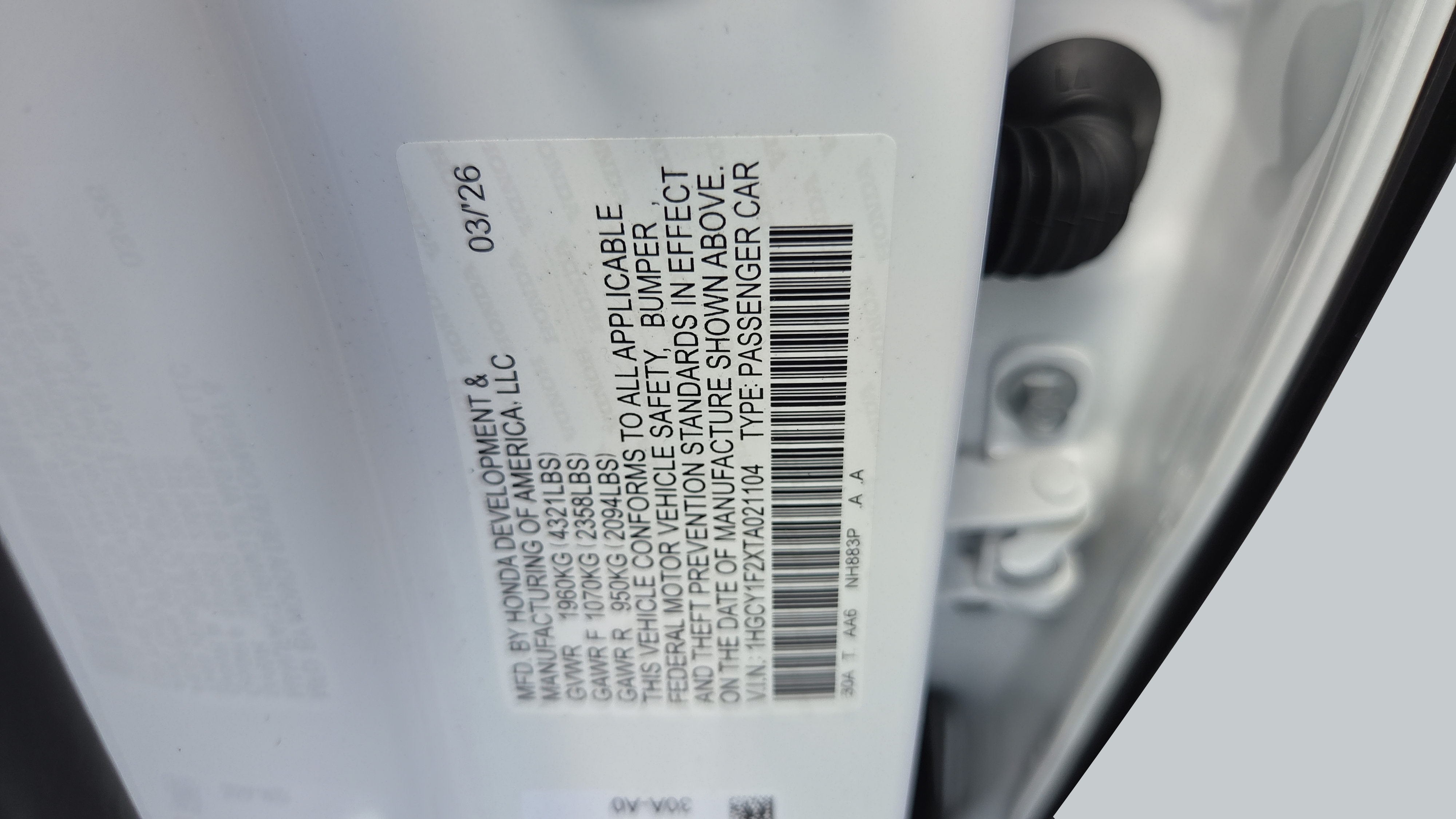 New 2026 Honda Accord LX image 16