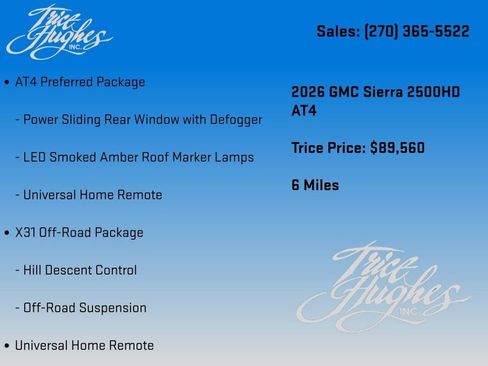 New 2026 GMC Sierra 2500 AT4 w/ AT4 Premium Plus Package AWD/4WD image 14