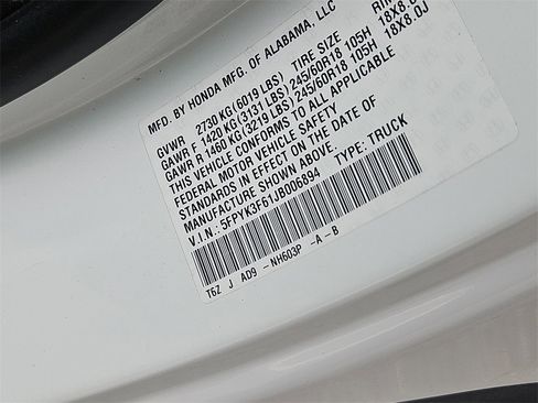 Certified 2018 Honda Ridgeline RTL-T image 14