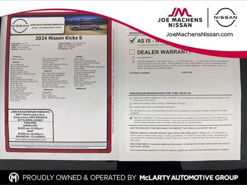 Certified 2024 Nissan Kicks S image 31