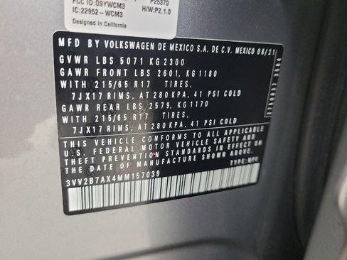 Used 2021 Volkswagen Tiguan SE AWD/4WD image 33
