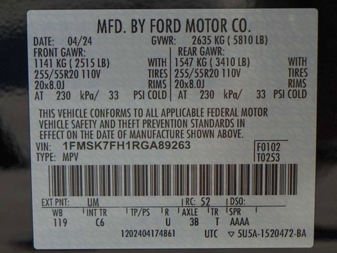 Used 2024 Ford Explorer Limited w/ Limited Technology Package image 30