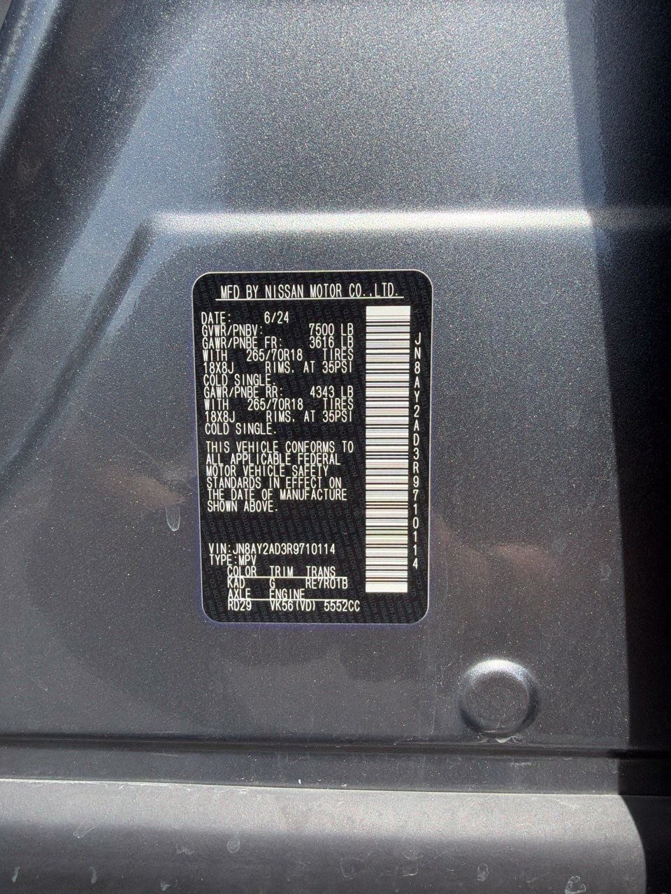 Used 2024 Nissan Armada SV AWD/4WD image 9
