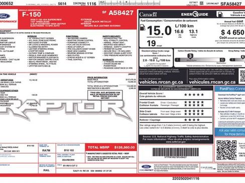 Used 2025 Ford F150 Raptor AWD/4WD image 50