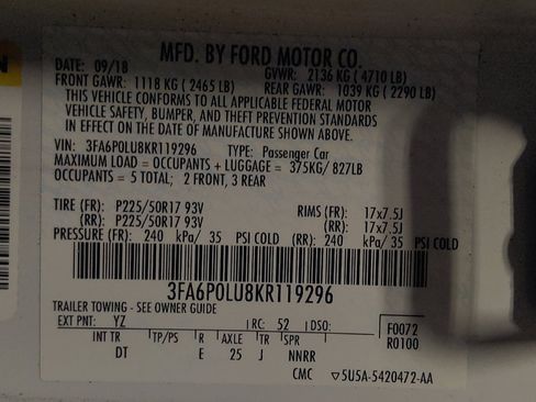Used 2019 Ford Fusion SE FWD image 33