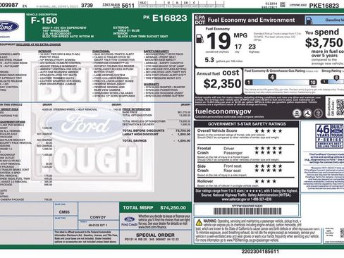 Used 2023 Ford F150 Lariat w/ Equipment Group 502A High AWD/4WD image 10