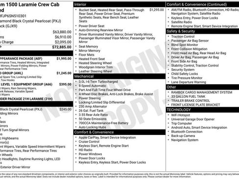 Used 2025 RAM 1500 Laramie w/ Sport Appearance Package AWD/4WD image 40