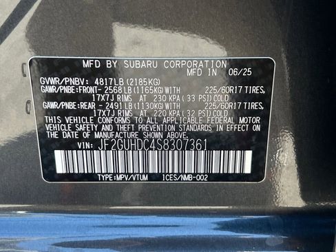 Certified 2025 Subaru Crosstrek 2.0i Premium AWD/4WD image 31