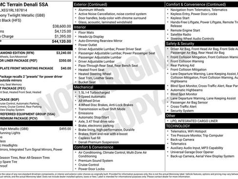 Certified 2024 GMC Terrain Denali w/ Black Diamond Edition AWD/4WD image 40