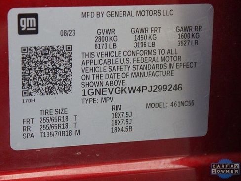 Certified 2023 Chevrolet Traverse LT w/ Rear Camera Mirror Package image 26