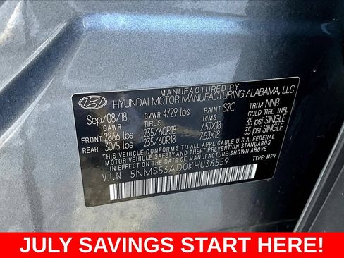 Used 2019 Hyundai Santa Fe Limited FWD image 25