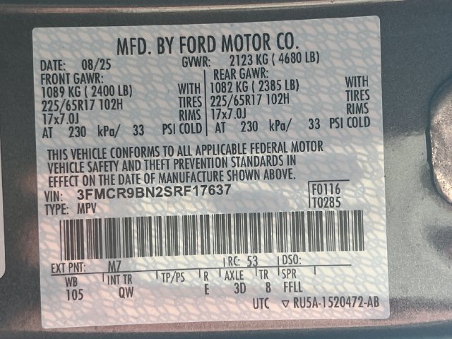 Certified 2025 Ford Bronco Sport Big Bend AWD/4WD image 40