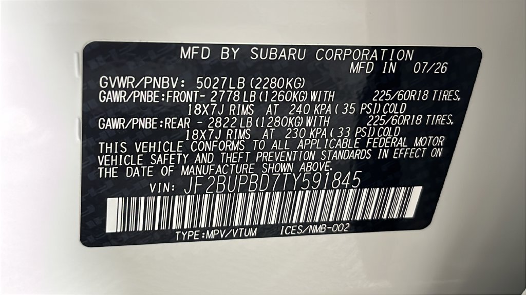 New 2026 Subaru Outback Premium AWD/4WD image 41